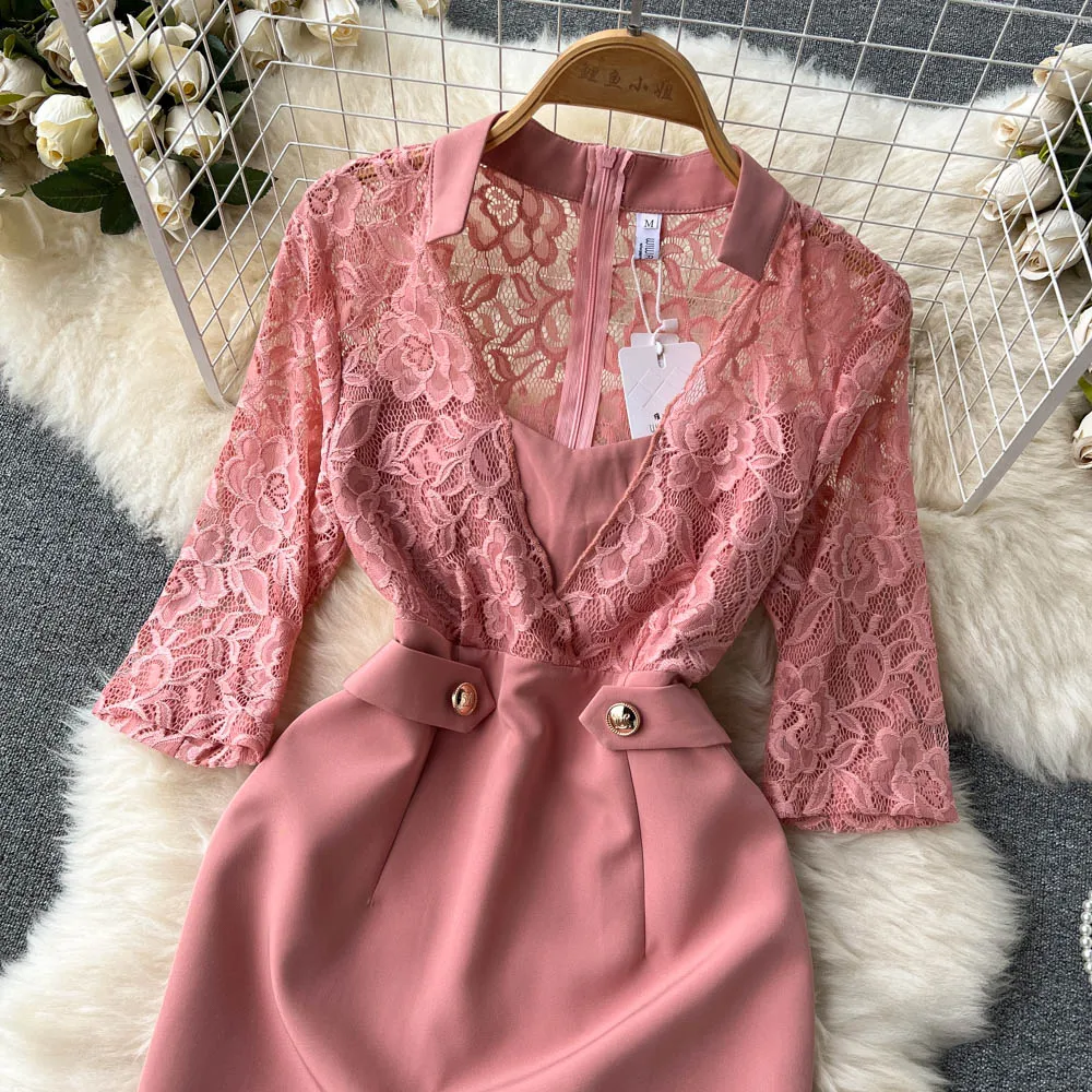 Embroidery French Style Women Dress 