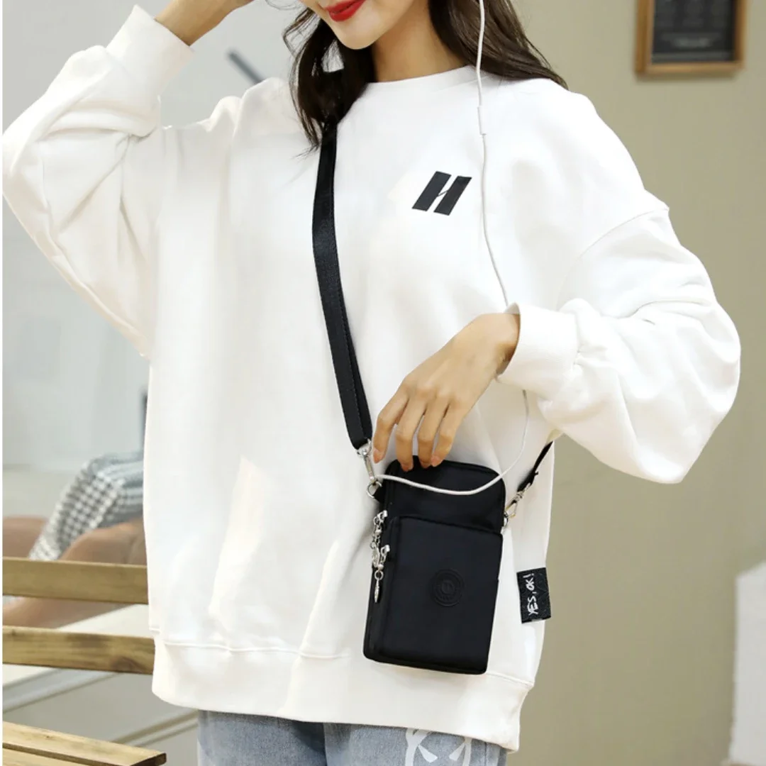 Women Mobile Phone Bag Nylon Cell Phone Bag Coin Purse Strap Shoulder Small Crossbody Bags for Women Wallet Travel Purse shoulder bag mobile phone bag crossbody bag ladies handbag