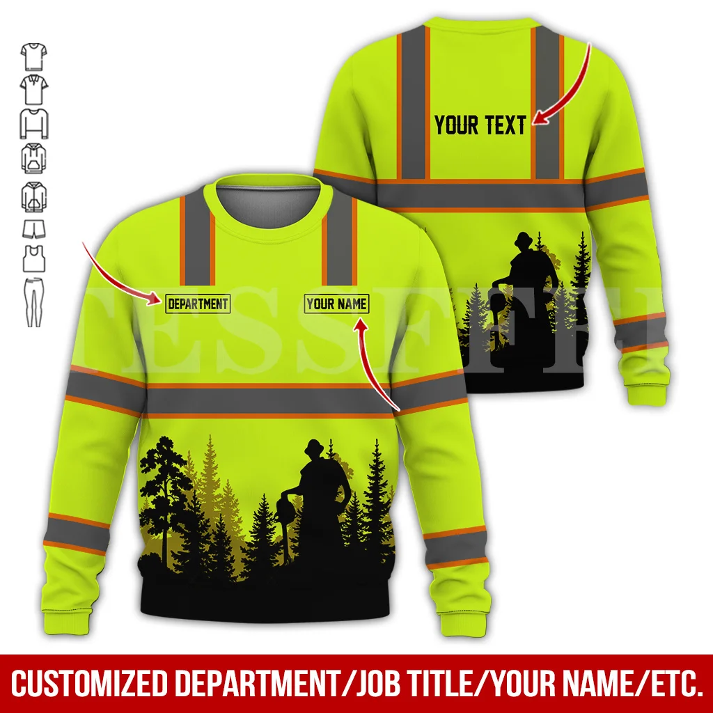 Tessffel Customize Worker Wood Logger Chainsaw Retro Tattoo Colorful 3DPrint Men/Women Streetwear Casual Funny Jacket Hoodies 13