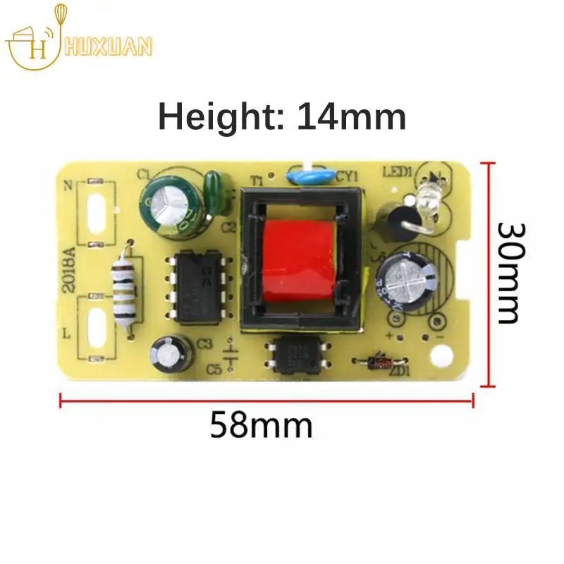 스위칭 전원 공급 모듈 어댑터, 스텝 다운 전원 공급 보드, AC 220V-DC 5V, 5V 2A