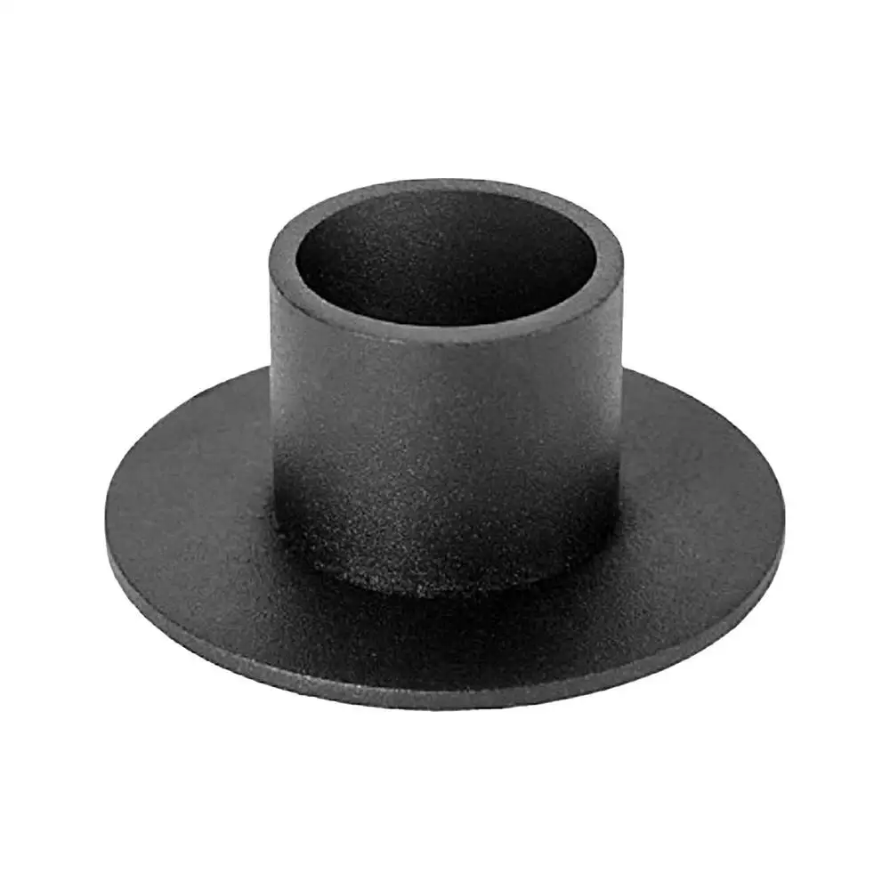 Set Di 8 Portacandele In Metallo Nero Per Candele Coniche O A Colonnina - Dimensioni 5x5x2.5 Cm - Centrotavola Rustico Per Matrimoni E Decorazione Casa