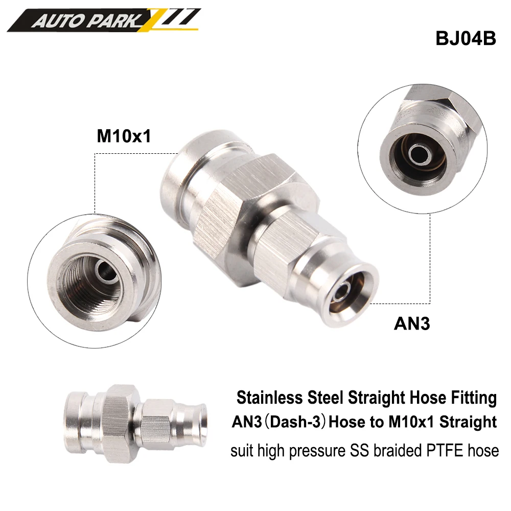 Brake Oil Connector Racing Brake Hose Lines Brake Cable Connector m10x1 AN3 M10x1.25 Motorcycle Motor Bike Hydraulic Brake Oil Hose Line Banjo Fitting stainless Steel
