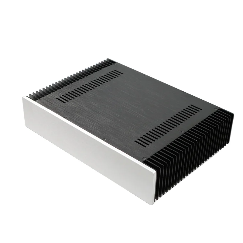 Telaio Amplificatore HiFi In Alluminio Fai Da Te – 430x308x92 Mm – Maniglie Grigie - Foto 6