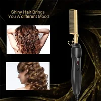 Heating Comb Electric Blow Brush Hairdressing Styling Tools for Man Beard Women Hair Hot Heating Comb Gifts 1