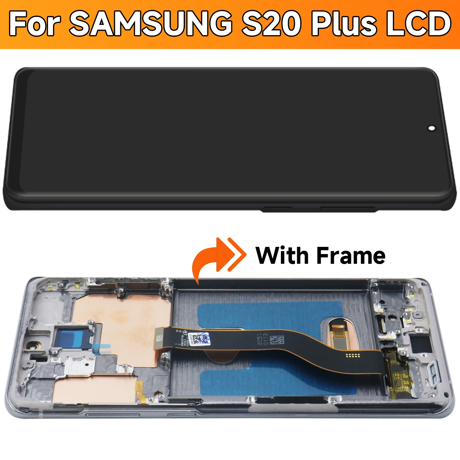 LCD Display Digital Touch Screen Replacement for Samsung S20 Plus 6.7''