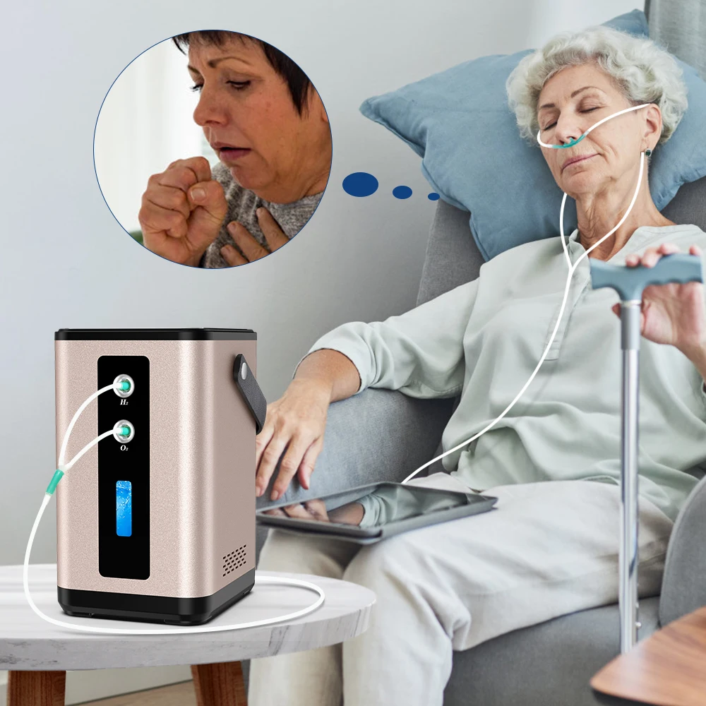 450ML Oxygen Concentator Hydrogen Water Generator Hydrogen Inhalation Machine Ionizer 99.99% H2 Molecular Inhaler hydrogen inhalation machine