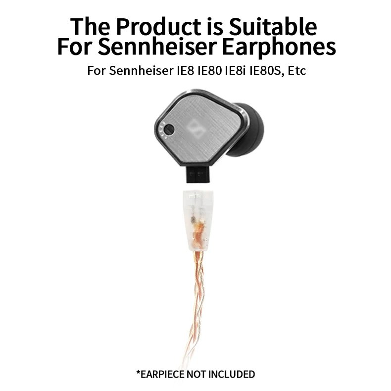 8 Core Silver Plated 2.5 3.5 4.4mm Balanced Cable To 2pin Connector Upgrade Cable For Sennheiser IE8 IE80 IE8i IE80S Earphone