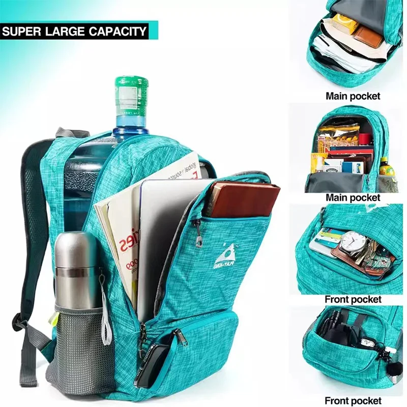 New Waterproof Foldable Backpack Men Lightweight Designer Bags Portable Outdoor Travel Backpacks Luxury Ultralight Folding Bag