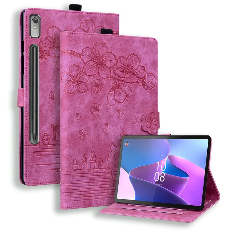 Cute Cat Imprinted Flip Cover Case for Tablets - 2023 Edition