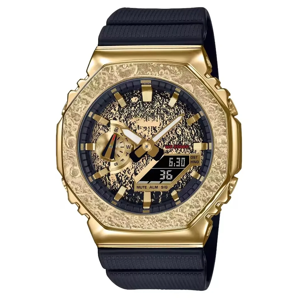 GM-2100 Original Series Men's Waterproof Watch World Time G Clock Fashion LED Lighting SHOCK Luxury Brand Watch 2