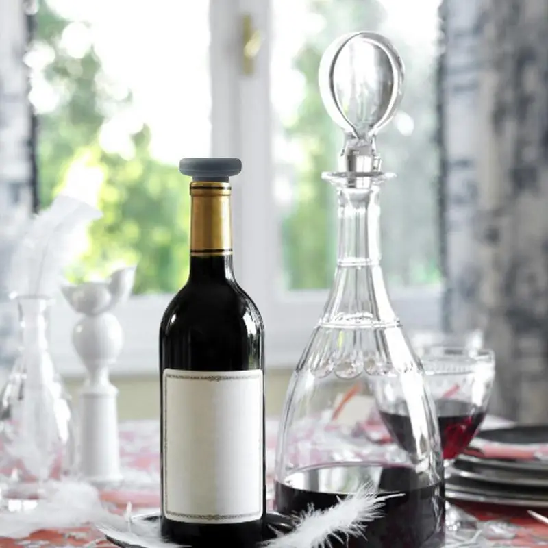 Wine Stopper Silicone Plug Stoppers Reusable Beer Bottle Cork Leakproof Food Grade Withstand Temperature 240C To -40C