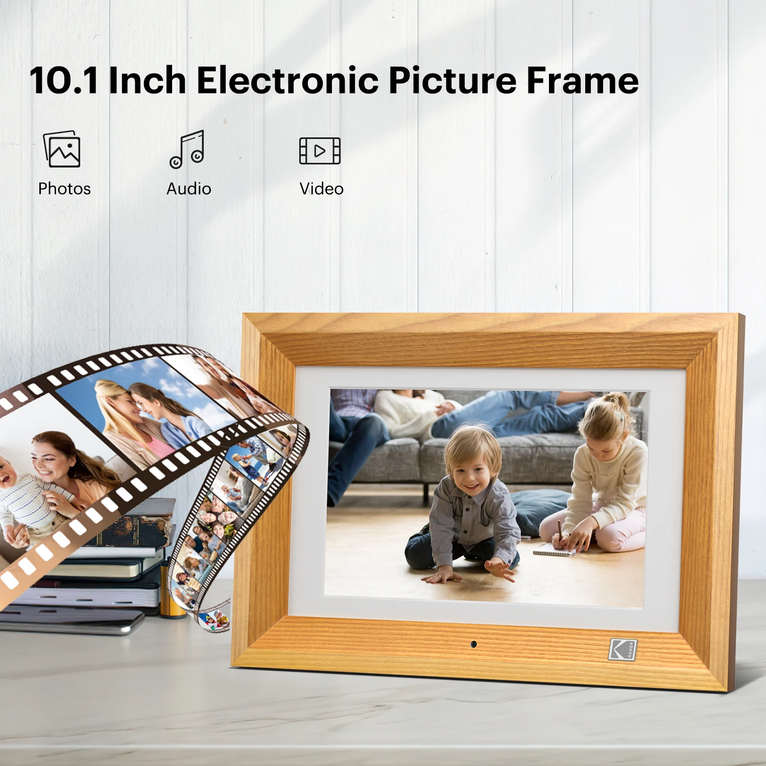 Evatronic Digital Photo Frame, 10.1 Inch HD WiFi Digital Picture Frame