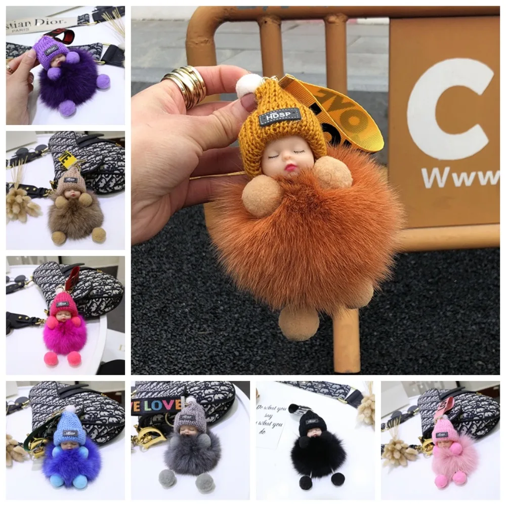 

Плюшевая кукла, помпон, брелок для сна, Детская кукла, красочная детская игрушка для сна, пушистый помпон