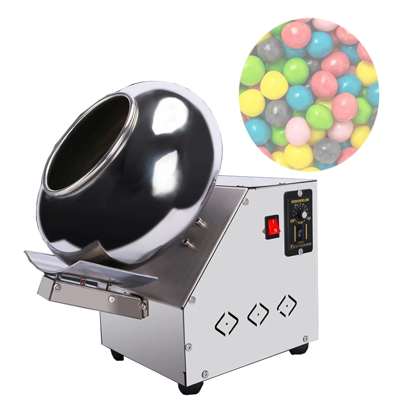 

Sugar Coating Machine Automatic Peanut Candy Rolling Machine Stainless Steel Sugar Coater