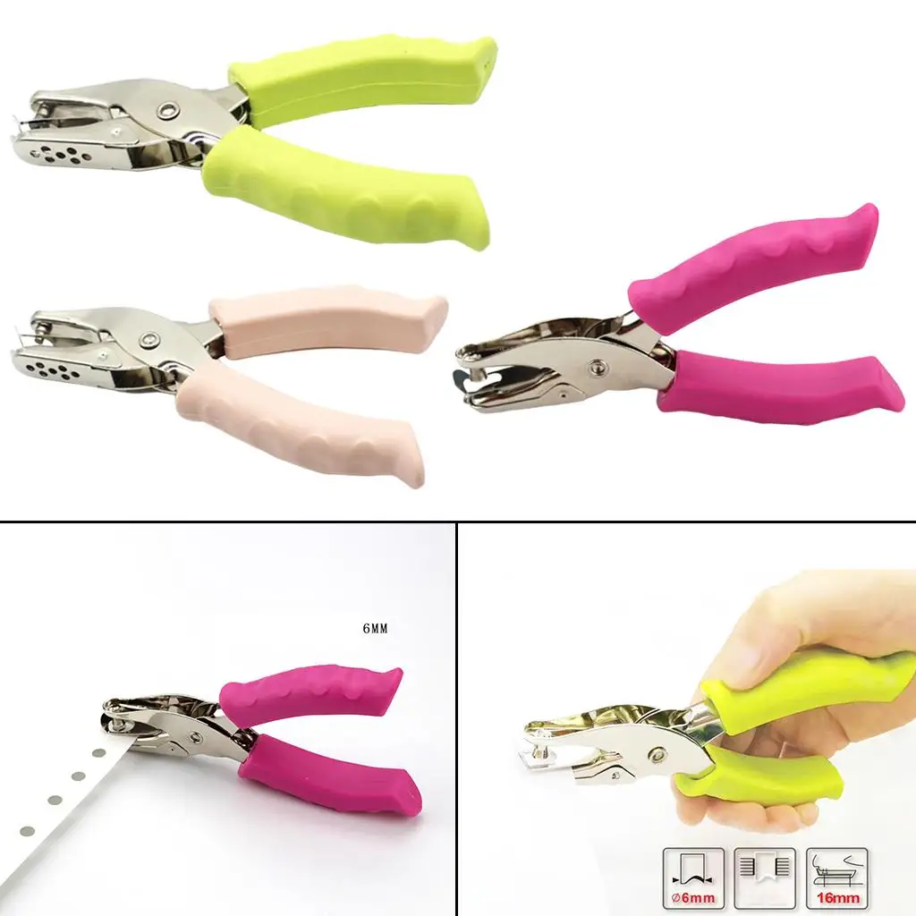 Paper punch hole punching tools paper craft punch handheld tiny circle shaped single cutter plier paper punchers 8 clothing ticket for craft cards scrapbook