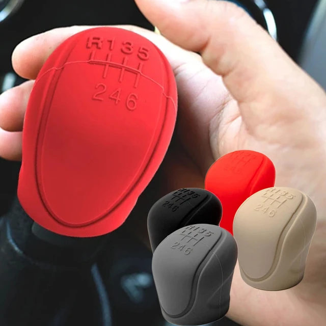 Kaki - Couvercle de pommeau de levier de vitesse en silicone pour