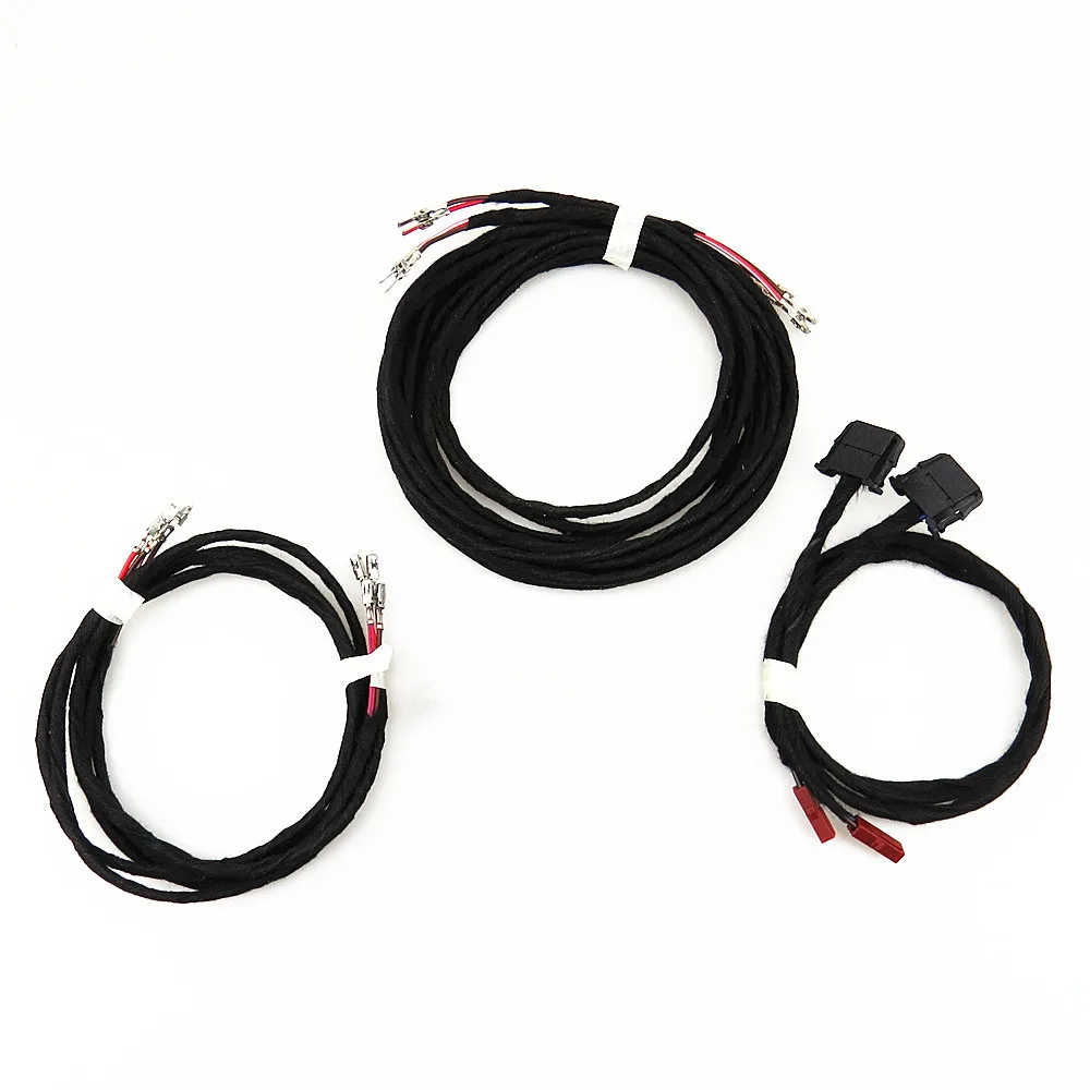 Rear Door Tweeter Buzzer + Speaker Cable Harness dome tweeter speakers 5KD035411A 7L6868243 For VW Golf MK5 6 Jetta Scirocco
