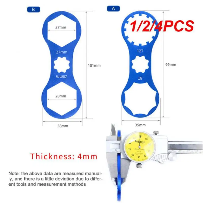 

1/2/4 шт., алюминиевый велосипедный гаечный ключ