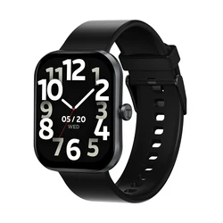 HAYLOU Smartwatch with 2.01 HD Display and Bluetooth Voice Calling - IP68 Waterproof Fitness Tracker (Black)
