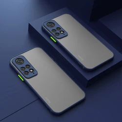 ARMOR Shockproof Phone Case with Soft TPU Frame and Hard Back Cover for Redmi Note 11 Pro 5G (Dark Blue)