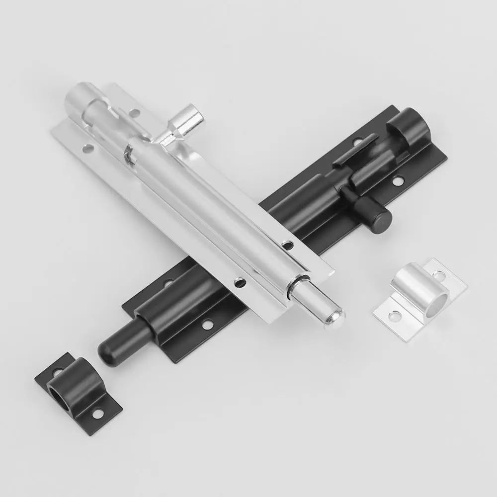 Window Catch Lock Door Latch 2-8Inch Aluminum Alloy Security Hinge Lock Wardrobe Door Buckle Bolt Furniture Fittings