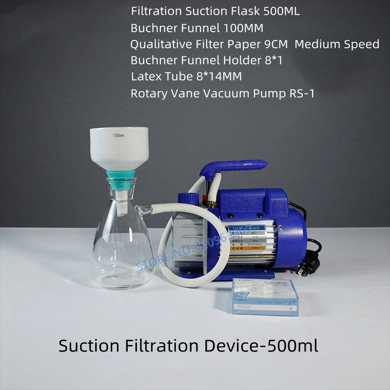 1Set 500ml 1000ml 2500ml Suction Filter Device,Buchner Funnel,Filter Flask For Laboratory Equipment