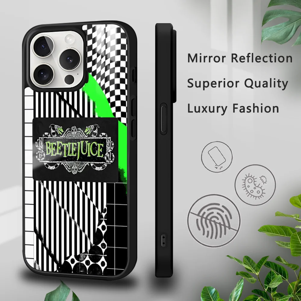 thumbnail image 1 of B- Funda de teléfono de la película Beetlejuices para iPhone 16 15 14 13 12 11 Pro Xs Max Mini Plus Funda rígida para celulares, 1 of 5