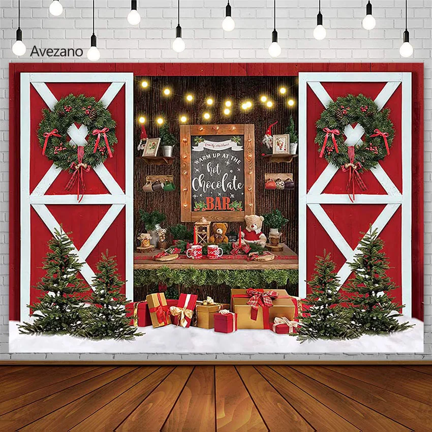 

Рождественский фон Avezano, украшения, зимний венок, детский портрет, дерево, светильник фон для фотографии, реквизит для фотостудии