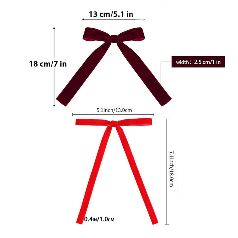 12pcs Red Velvet Bows for Christmas Tree Decorations Velvet Ribbon Bow Wreath Gift Ties Gold Twist Ties Gift Wrapping christmas decorations