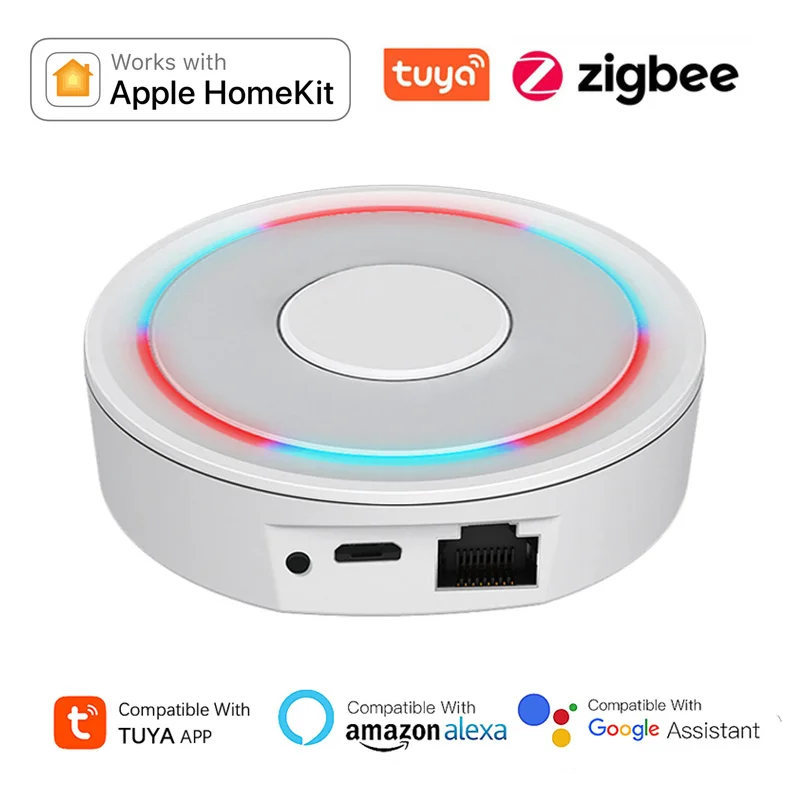 Homekit Gateway Hub Smart Wireless E Wired Zigbee Bridge Tuya Smartlife App Telecomando Funziona Con Apple Homekit Alexa Google