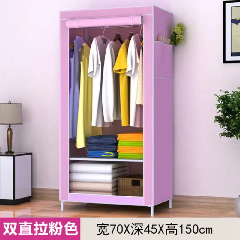 

2023 Year Aoliviya Official New Dormitory Wardrobe Simple Single Wardrobe Steel Tube Combination Assembly Dustproof Cloth Wardro