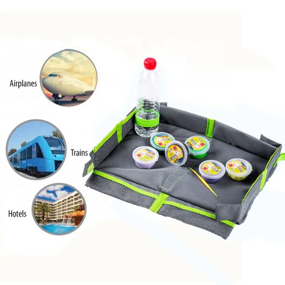 Waterproof Snack Tray Baby Car Seat Tray Dining Ox Cloth Kids Toy Holder Desk PVC Car Table Dining Plate