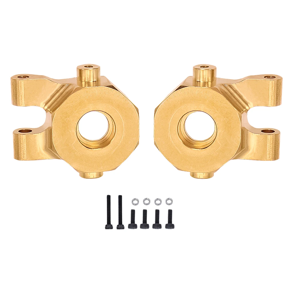 

RCGOFOLLOW Brass Steering Hub Carrier Steering Block Knuckles For 1/18 RC Crawler Traxxas GRC TRX-4M Bronco Spare Parts