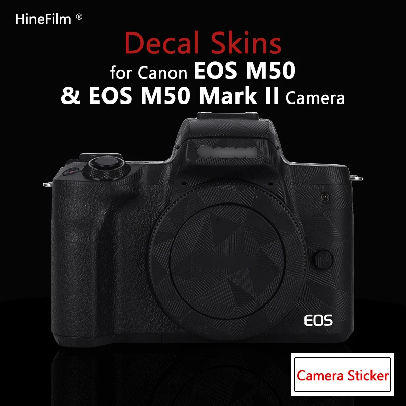 M50 Fotocamera Premium Decalcomania Pelle Per Canon Eos M50 M50Ii / Eos M50 Mark Ii Fotocamera Copertura Antigraffio Protezione Avvolgente Adesivo
