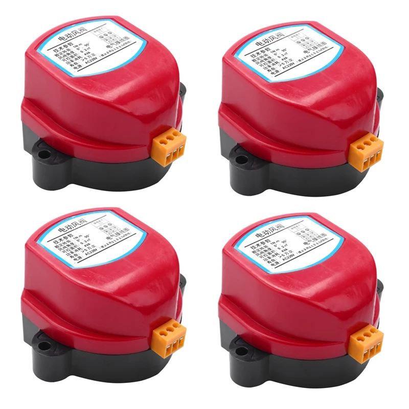 

4X 220V Actuator For Air Damper Valve Electric Air Duct Motorized Damper Wind Valve Driver 1NM For Ventilation Pipe