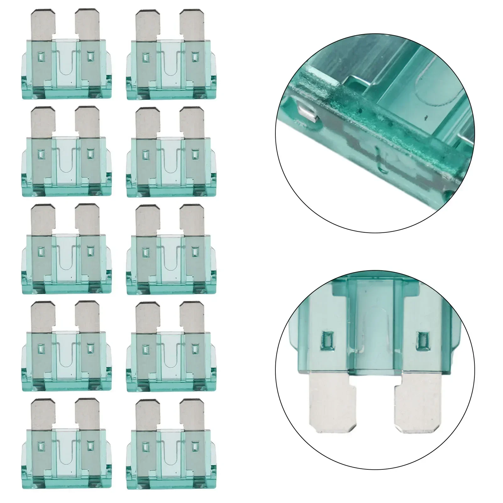 10 X 1AMP 1A 12V Automotive Car Truck Motorbike Blade Fuse Standard ATOATC Quick Installation Materials Universal Accessories car fuses kit