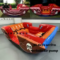 Export To Korea Dealer Inflatable Boat Air Sealing Air Viking Bounce Seesaw Game Fun Easy Inflatable Pirate Ship Seesaw For Kids 1
