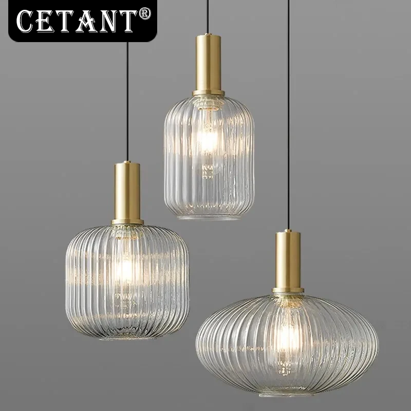 Modern Glass LED Pendant Light White Lantern Iron Hanging Lamp For Bedroom Living Room Study Balcony Illumination Fixture Lustre