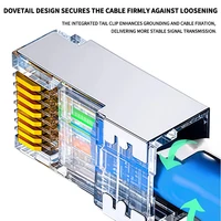RJ45 Cat6A Shielded Pass Through Connector, 10Gbps Ethernet Plug with Gold Plated Contacts for Cat6 Cat6A Network Cable 3