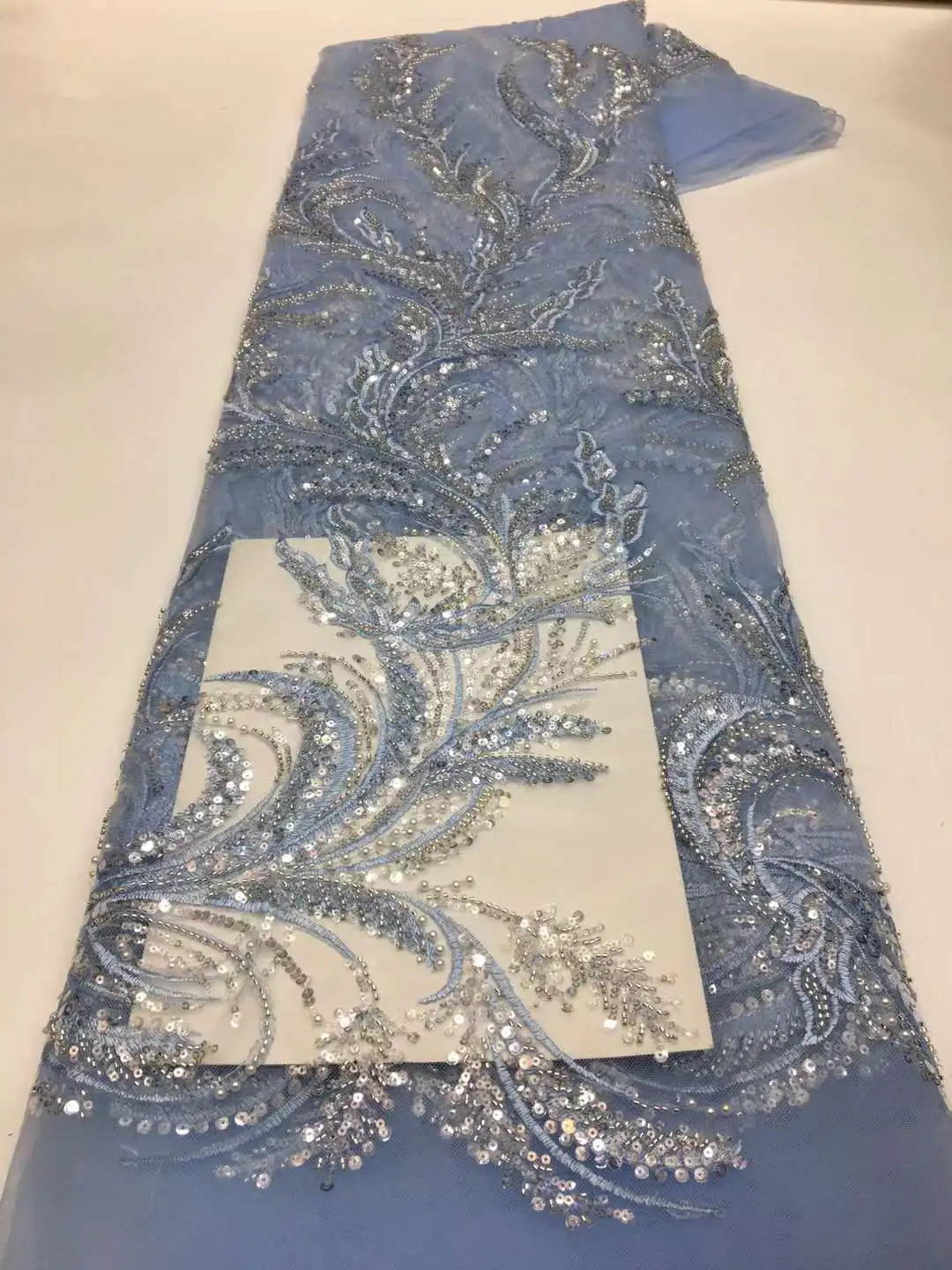 

Вышитая ткань с бусинами, французская сетчатая кружевная ткань Afican, кружево для вечерних платьев, свадевечерние, 5 ярдов