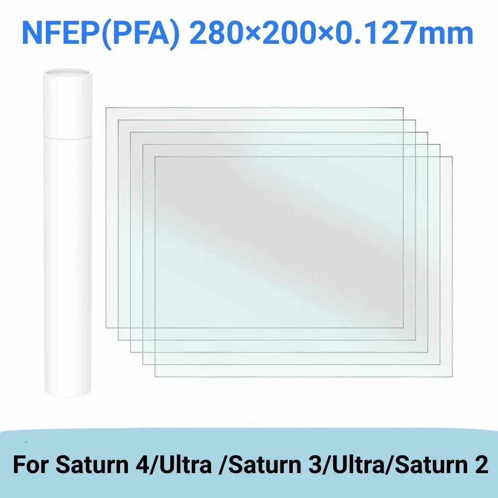 10.1 Inch NFEP Film 280x200x0.127mm PFA Film For ELEGOO Saturn 4 Ultra Saturn 3 Ultra 2 LCD 3D Printer Parts Accessories