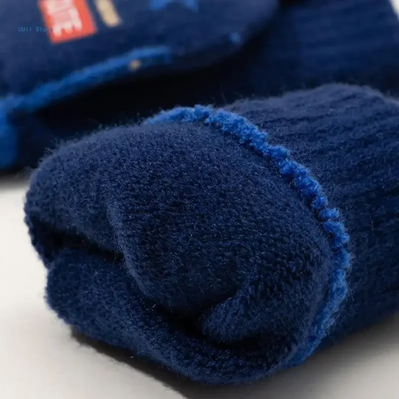 2pcs Warm Half Finger Gloves Cold Weather Knitted Gloves Daily Use for Comfort and in Cold Climates