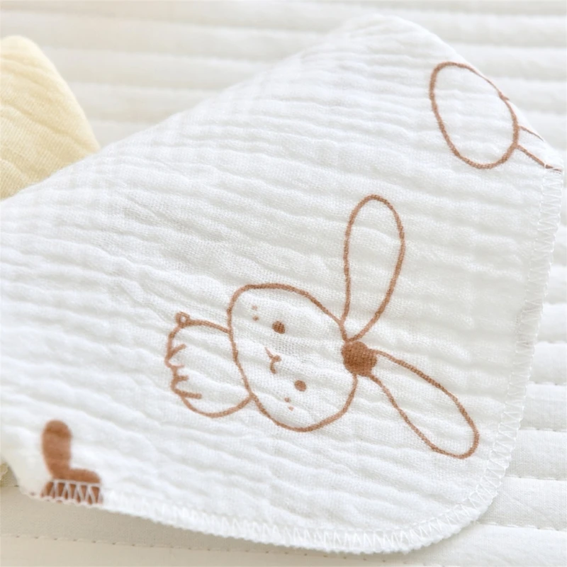 4 Pack Baby Washcloths Soft Absorbent Cotton Washable Saliva Towel Face Wipes Newborn Bath Face Towel Wipes Baby Bibs baby towel