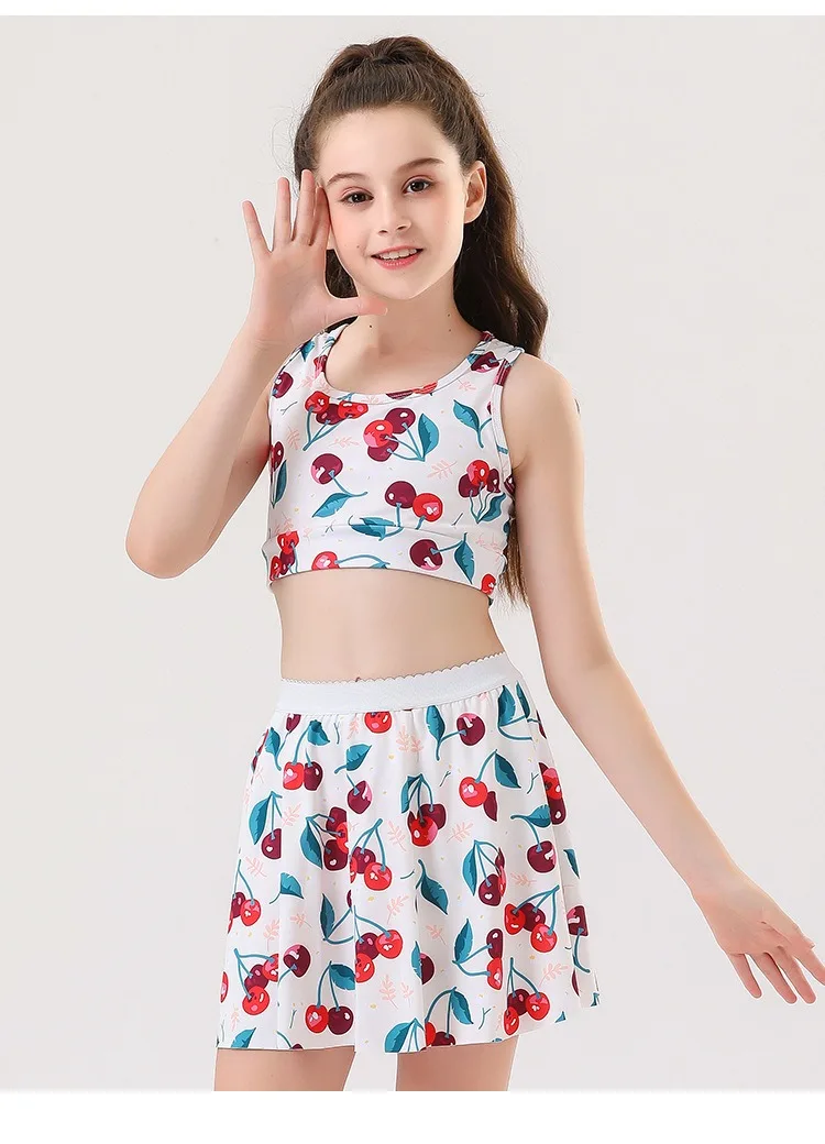Girls Tennis Skirts Set with Sleeveless Tank Top and Skorts 16 S50d8f40864d84f149b0f27cd84e66dd0N
