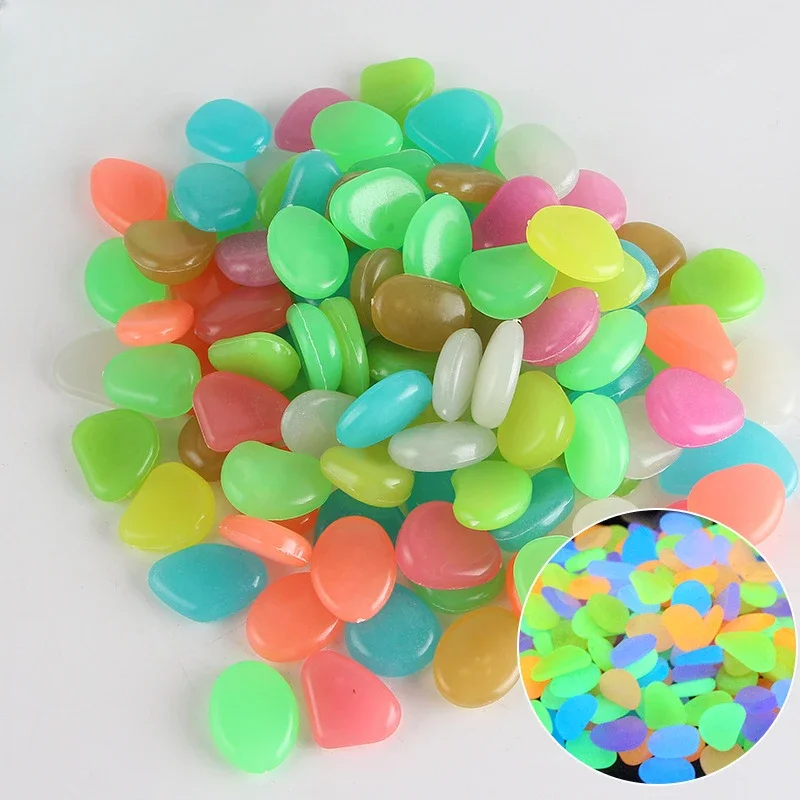 Colored Glow-in-the-dark Stone Garden Fish Tank Artificial Luminous Colored Goose Fluorescent Glow-in Stone Garden Decoration