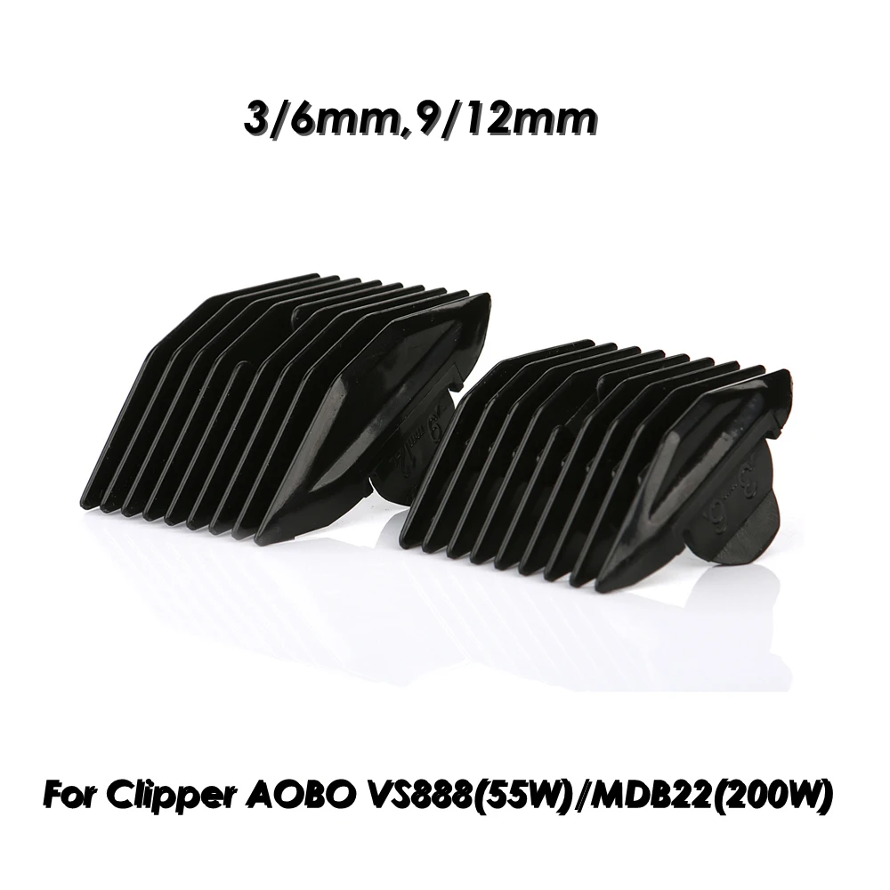 Pet Clipper Limit Comb for AOBO VS888 MDB22 Dog Hair Trimmer Nozzles 3/6mm 9/12mm Guard Plastic Shaving Comb Set