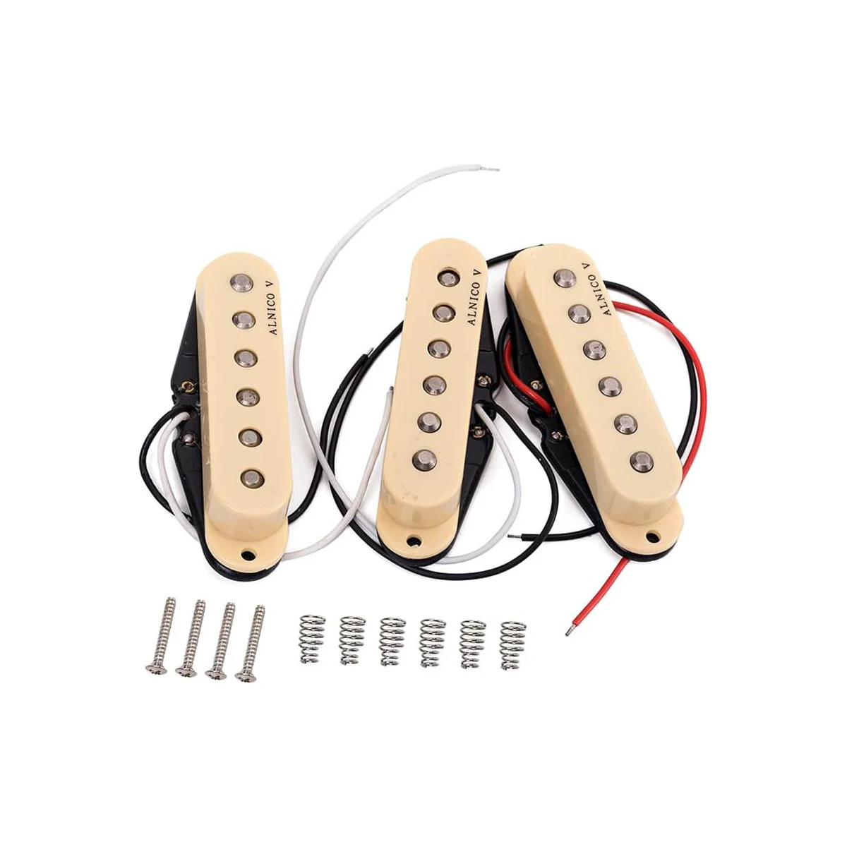 Description Picture 3 of item3pcs Alnico V Guitar Pickup Single Coil Humbucker Pickups Neck Middle Bridge Set For ST Electric Guitar Parts Accessories