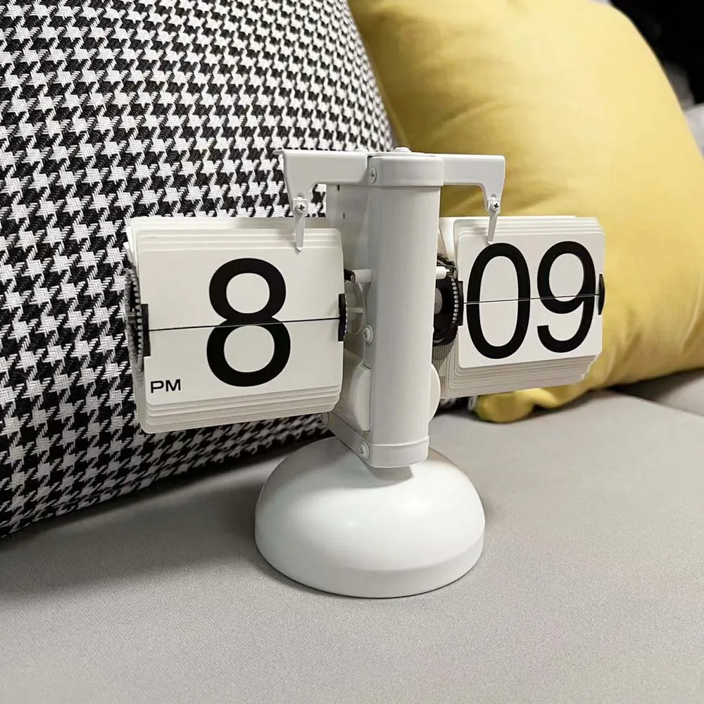 Horloge Numérique Rétro à Bascule, Horloge à Quartz Automatique à La