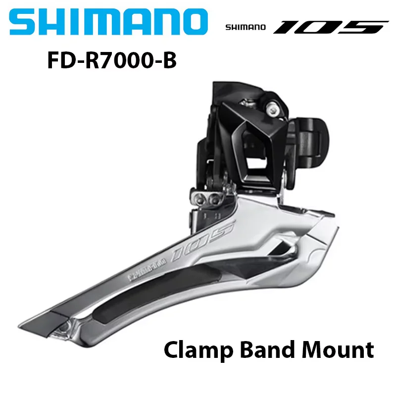 Deragliatore Anteriore Shimano 105 R7000 A Fascetta - 11 Velocità, Per Tubi 28,6/31,8 Mm, Nero