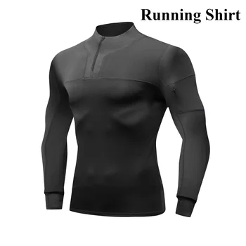 Sport T Shirt Ice Silk Thin Summer Long Sleeve T-shirt for Men Loose Fit Casual Sports Top Zipper Quick Drying Gym Clothing